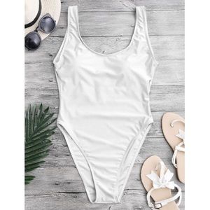 ZAFUL Padded one piece high leg swimsuit. Sz M